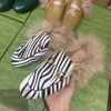 Совершенно новые женщины Princetown Suede Velvet Leather Slipper с настоящим кроличным мехом зимней тапочкой.