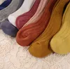 جوارب الطفل الأزهار طباعة الدانتيل جوارب القطن الطويل footsocks حديثي الولادة الخريف الأحذية الدافئة الأطفال الملابس 11 ألوان اختيارية