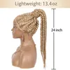 Tressé 360 dentelle avant perruques synthétiques boîte perruque tresses tressage africain avec des cheveux de bébé queue de cheval cheveux 2022 nouveau Style