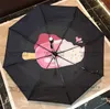 Ice Cream Sun Umbrellas Hipster Automatic Folding Designer Luxury Umbrellas High Quality Outdoor Travel Multifunction Windproof Rainy Umbrellas