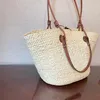 Designer Basket Bags Women rattan straw knitting shopping bag Fashion lady one shoulder crossbody handbag purse crochet large capacity grass tote