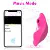 Trådlös app Bluetooth Butterfly bärbar sugande vibrator för kvinnor klitorisstimulator vibrerande trosor erotiska sexiga leksaker