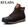 Kulada Winter Snow Outdoor Activity Sneakers Warm Sets Up High Top Fashion Shoes Men Safety Boots Y200915