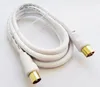 Cuprum 4N OFC Coaxial Audio Video TV PAL Male to Female RF Cable White Color 1.8m/1pcs
