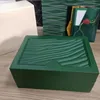 Rolex Box U1 high quality Mystery Boxes green watch boxes paper bag certificate wooden men's watches original gift accessorie320w