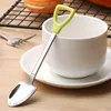 Rostfritt stålsked och gaffel Shovel Shape Design Fork-Spoon Long Handle Tabellery SN4570