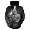 Luvtröjor herr Sweatshirts Moon Knight Mark Spector Costume 3D-tryckt tröja Cosplay Game Anime Cartoon Huvjacka Herr