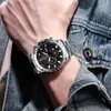 Armbanduhr Brand Männer Uhren Modesportwaterfache Uhr für Edelstahl -Gurtkalender Display Luxus männlicher Quarz clockwristwatch