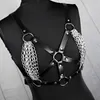 Ceintures Uyee Sexy Femmes Harnais En Cuir Corps Bondage Jarretière Sous-Vêtements Bas Cage Bretelles Bustier Corset Soutien-Gorge Lingerie Goth