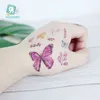 Rocoart Butterfly Tattoo Sticker para niños Regalo de cumpleaños Lindo Taty Taty Body Art Tattoos Tattoos Tattoos Cartoon 220521