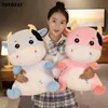 1Pc New Year Bull Symbol Gift Ox Year Pop Cattle Decor Cute Cow Plush Soft Zodiac Animal Cow Cuddles Toys J220729