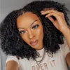30inch Afro Kinkys Kıvırcık u Parça peruk% 100 insan saç perukları bakire brezilya v upart peruk 3B 3C Kinky Coily İnsanlar Kadınlar İçin Kıllar