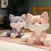 Pc Cm vraie vie renard câlin animaux poupées enfants oreiller jouets chambre décor en peluche cadeau d'anniversaire J220704