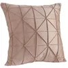 Pillow Case Household Supplies Modern Simple Nordic Cushion Cover Luxury Decorative Pillows Plaid Pillow Suede Check 220714