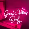 Good Vibes Only Ins Custom LED Letters décor mural pour le salon Mariage Party Cafe Store Néon SIGN 220615