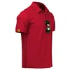 Zity Man S Casual 100% Polyester High Quantity Wid Down Collar Polo Shirt för män plus storlek 220623