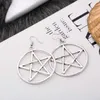 Dangle Chandelier Zinc Alloy Big Drop أقراط Pentagram Star for Women Bather Jewelry Gift Wholesale 2022 Oorbellendangle