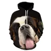 Felpe con cappuccio da uomo Felpe Cute Dog Dress Up Style Stampa Casual Felpa con cappuccio Felpa da donna Autunno Inverno Pullover H