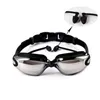 نظارات السباحة الكبار المهنية مكافحة الضباب نظارات السباحة الرجال النساء بركة earplug نظارات المياه الرياضية الغوص حمام السباحة نظارات G220422