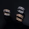 Coco Crush Toi et Moi Lingge Ring kvinnlig stil Fashion Personlighet Parringar med presentförpackning 0073213J