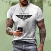 Maverick tryckt män s t shirt sommar kort ärmfilm mode trend casual hip hop t shirt manliga kläder topp 2207051550523
