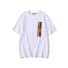 MMXX Colore T-shirt da uomo a strisce di colore giapponese Ape Banna Ape Brand Brand Brand Cartoon Colletto rotondo nero bianco manica corta Shirt M-3XL