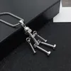 Titane Acier Vis Joints Actifs Mini Robot Hommes Collier Alien Vintage Femmes Chandail Ornements De Mode Bijoux Chaîne Pendentif Colliers