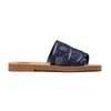 TX شهيرة المصمم صندل Womans Woody Flat Mule Slippers Womens Foam Chloee Clloe Clloes House Fur Fur Platform Sandels Summer Beach Flops Flops with Box