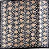 Style Snakeskin Pattern Square Scarves Printed Women Pink Blue Silk Scarf Shawl Unisex Muslim Muffler