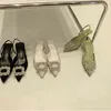 Модная хрустальная пряжка сандал 2022 Женская обувь.