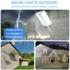 JESLED Solar Light Outdoor 2000LM LED Sensore di movimento solare Luci 96 LED Illuminazione regolabile a 150 gradi IP65