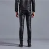 Pantalon homme hommes veste en cuir 2022 28-37 grande taille Locomotive étanche résistant à l'huile mode solide blanc/noir hommes