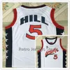 Xflsp # 5 Grant Hill # 10 Reggie Miller # 11 karl malone Equipe EUA Camisas de basquete universitário retrô vintage
