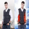 Gilets pour hommes Gilet chauffant électrique USB Mode chaude et coupe-vent pour le patinage de ski équitation moto Phin22