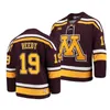 XFRSP 2022 College Frozen Four Championship Minnesota Golden Gophers Hockey Jersey Custom 1 Justen Close 2 Jackson Lacombe 4 Ben Brinkman 5 Matt