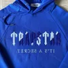 1:1 Толстовка с капюшоном Trapstar Towel Letter Embroidery Decoded Sportswear Grey Revolution High Street Мужские женские топы