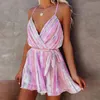 Robes décontractées Femmes Slip Sans manches Mode Été Sexy Boho Jarretelle Fold Dégradé Robe dos nu Plage Sun DressesCasua265E