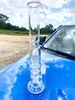 2022 16 pollici 40 cm vetro trasparente pipa ad acqua bong narghilè tubi gelatina filtro percolatore tabacco fumo gorgogliatore fumo bong bottiglie dab rig magazzino locale
