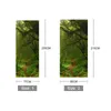 3D Kapı Duvar Yeşil Orman Sticker DIY Kendinden Yapışkanlı Su Geçirmez Duvar Kağıdı Posteri Oturma Odası Ev Dekorasyon Duvar Çıkartmaları 220426