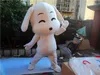Costume de poupée mascotte chien blanc, costumes d'animaux, robe taille adulte, tenues de fête d'anniversaire