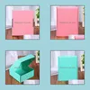 مربعات الورق المموجة ملونة التغليف الهدايا قابلة للطي مربع التعبئة مربع boxjewelry الورق المقوى 15*15*