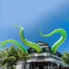 4/6/8 mH aufblasbares grünes Oktopus-Maskottchen, aufblasbare Unterwassertiere für die Dachdekoration im Freien, hergestellt von Ace Air Art