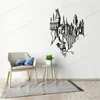 Autocollants muraux château autocollant pour enfants décor mural nurserie chambre maison vivante dw9764wall stickerswall