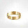 love screw ring herenringen klassiek luxe designer sieraden dames Titanium staal Legering Verguld Goud Zilver Rose Vervaagt nooit Niet allergisch -4/5/6mm 1256