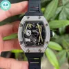 Watch Designer's Business Richa Milles Automatyczne zegarek mechaniczny trend mody Pełny diamentowy skarb krajowy panda wydrążona