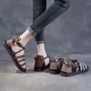 Сандалии высокие каблуки женщины роскошные летние ботинские женские туфли 2022 Тренда Женская Трена на каблуках