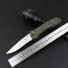 Benchmade BM710 710 Oś składający nóż 3,93 cala GB-D2 Satynowe ostrze czarne g10 rączki przeżycia na zewnątrz Self-Onfense EDC Noży taktyczne 3400 710BK Narzędzia