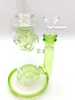 Vintage 10INCH FLEUR DE VIE BONG en verre Narguilé Pipes à fumer Brûleur à mazout avec bol ou Banger peut mettre le logo du client par DHL UPS CNE