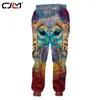 CJLM للجنسين الهيب هوب 3D الخدمة المطبوعة أو البومة الملونة المخصصة بالإضافة إلى حجم sweatpantss إسقاط 220613