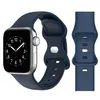 Slicon Bandle de montre Apple Watch Band 44 mm 40mm 41 mm 45 mm Sofe Clands Corr Corr Watchband Bracelet ACCESSOIRES IWATCH 3 4 5 SE 6 7 STRATS SMART